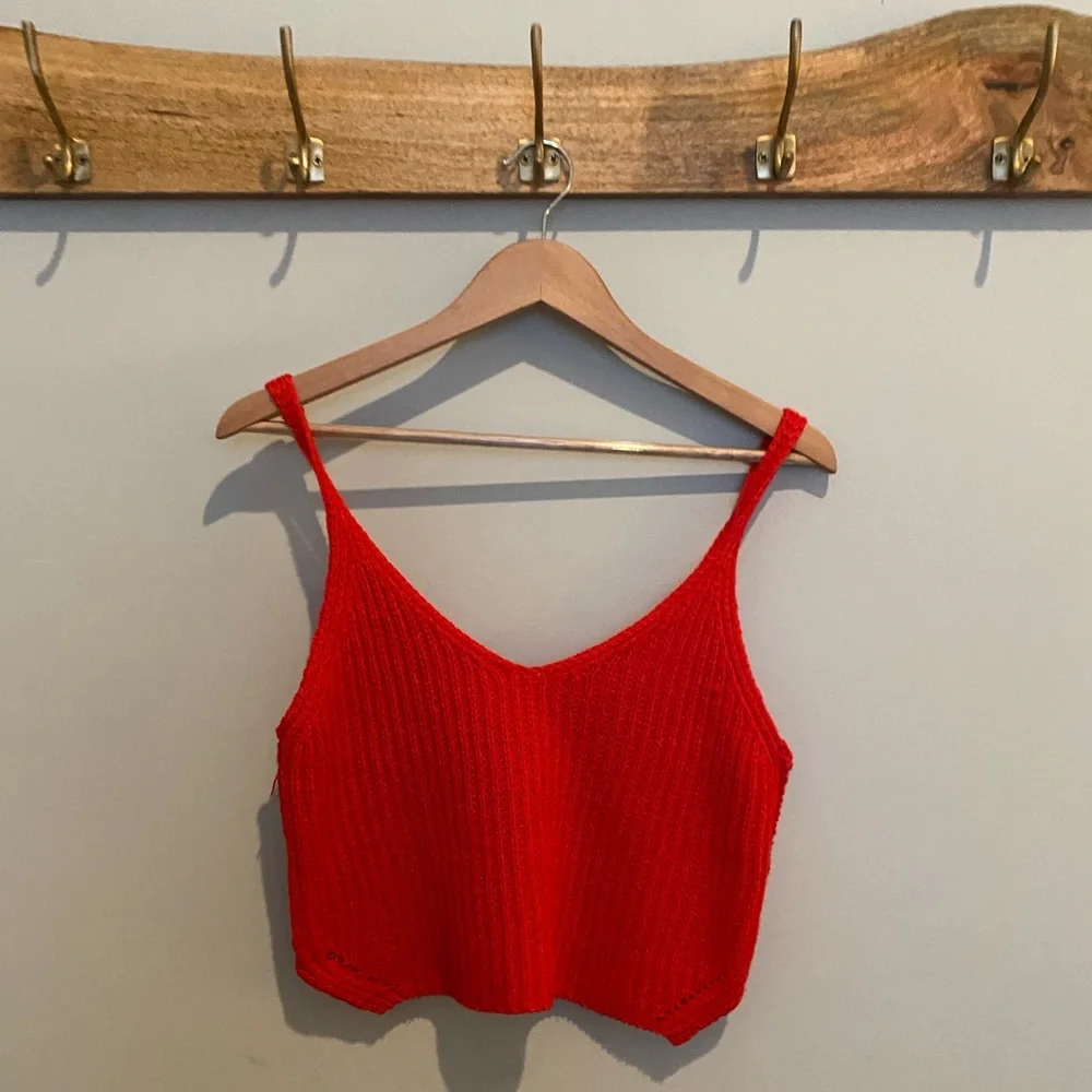 Shein Ribbed Crop Tank - Picture 1 of 2